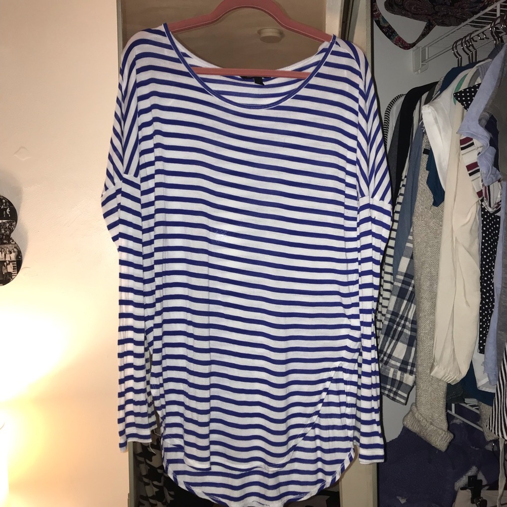 Banana Republic Stripped Long Sleeve Top